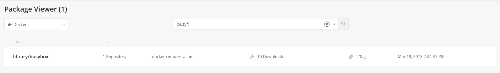 Searching with the Package Viewer 使用包查看器进行搜索
