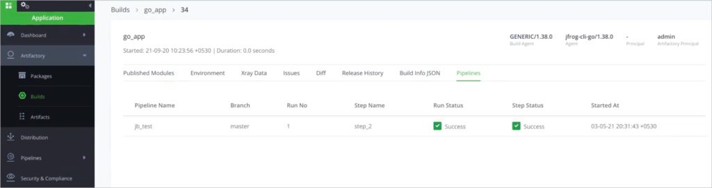 人工构建管道选项卡