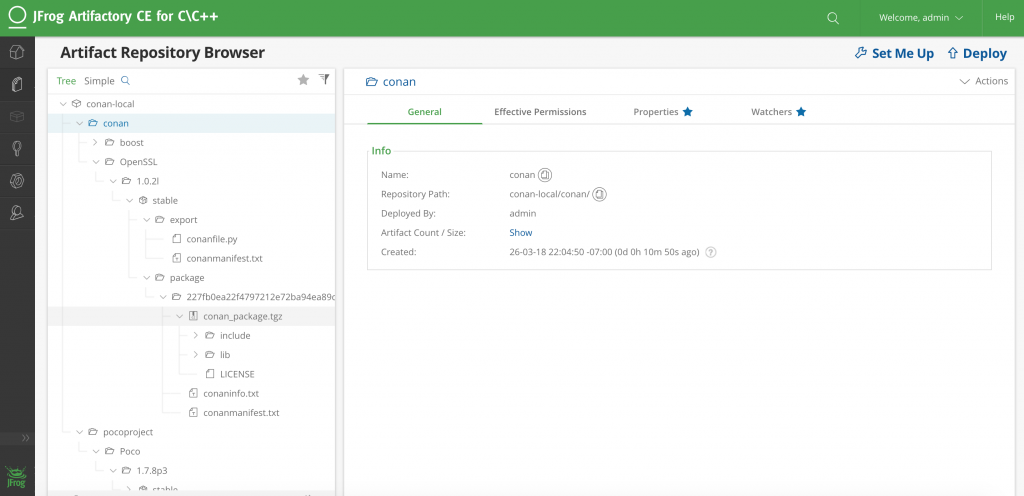 JFrog Artifactory Community Edition for C/ c++