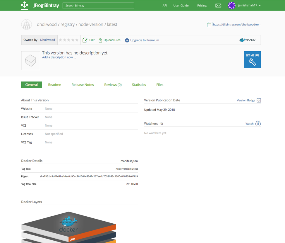 分发构建在Bintray