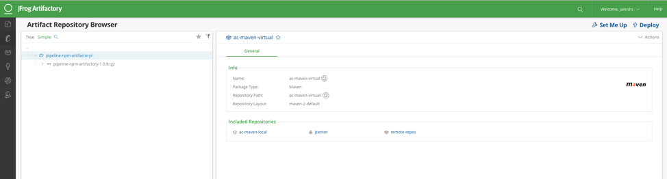 NPM包在artifactory