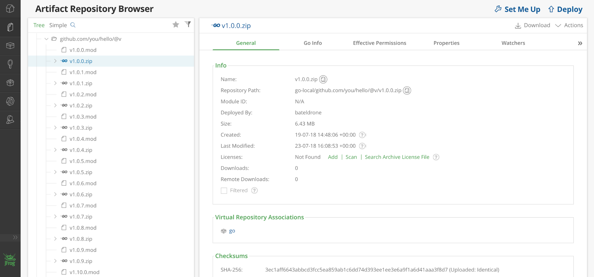 无人机io和JFrog Artifactory