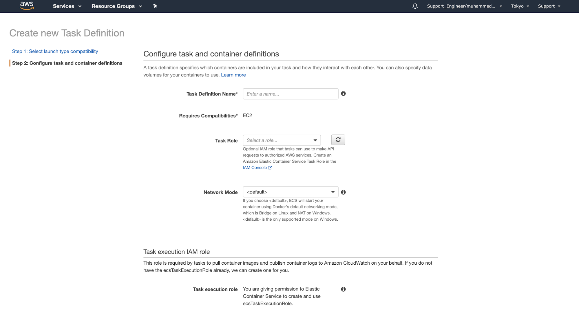 AWS: ECS:: TaskDefinition