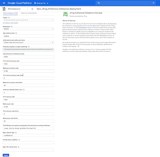 JFrog人工企业配置