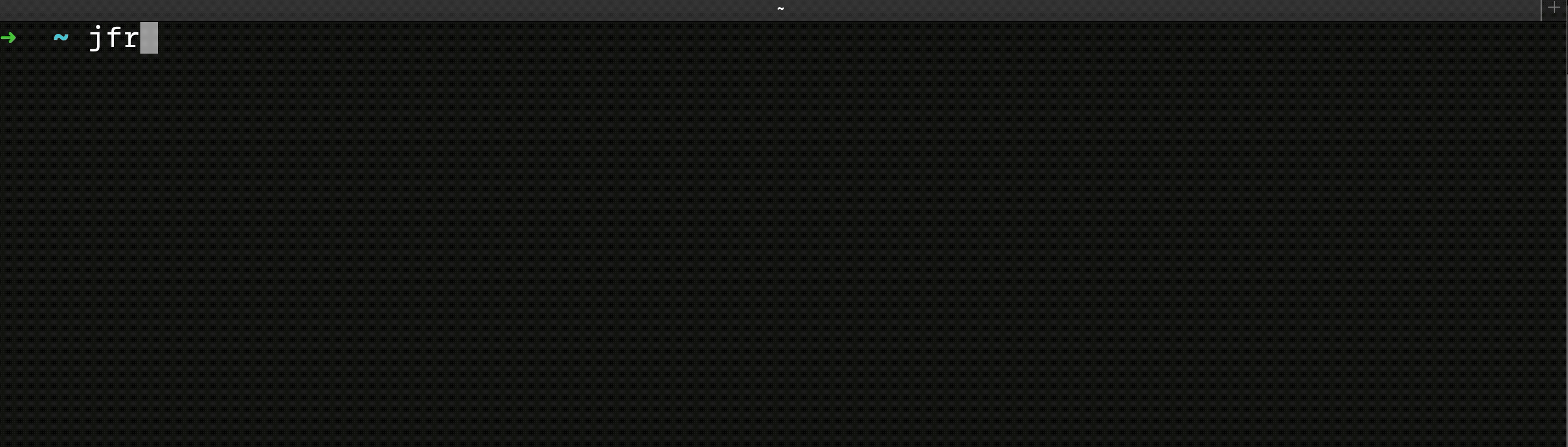 JFrog CLI自动完成zsh_completion