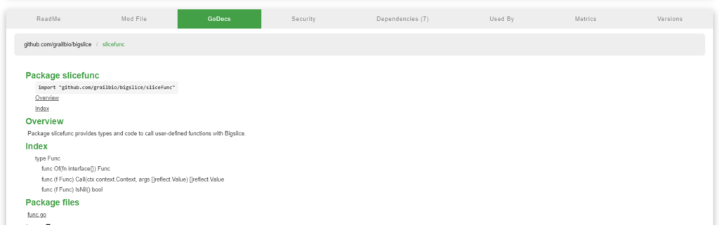 GoDOcs包和子目录