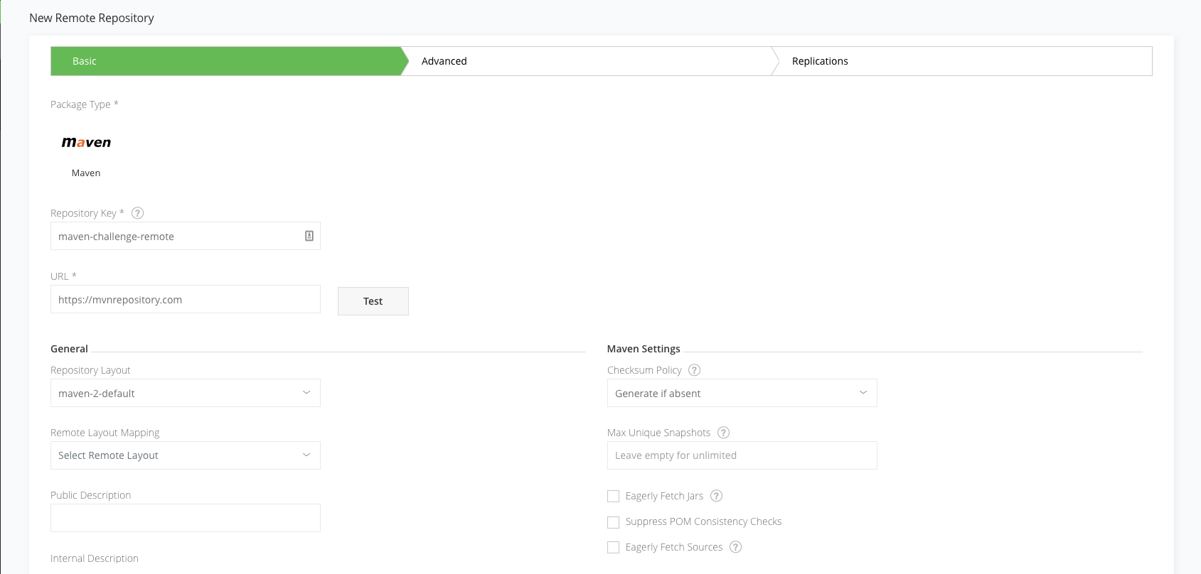 添加远程Maven存储库