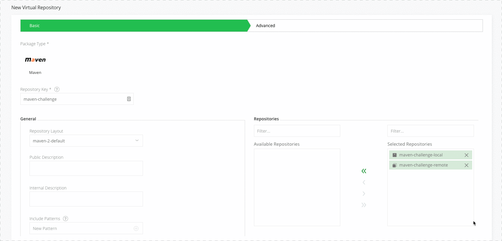 添加虚拟Maven存储库