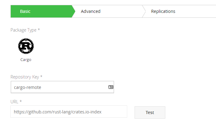 命名远程存储库并为crate .io分配URL