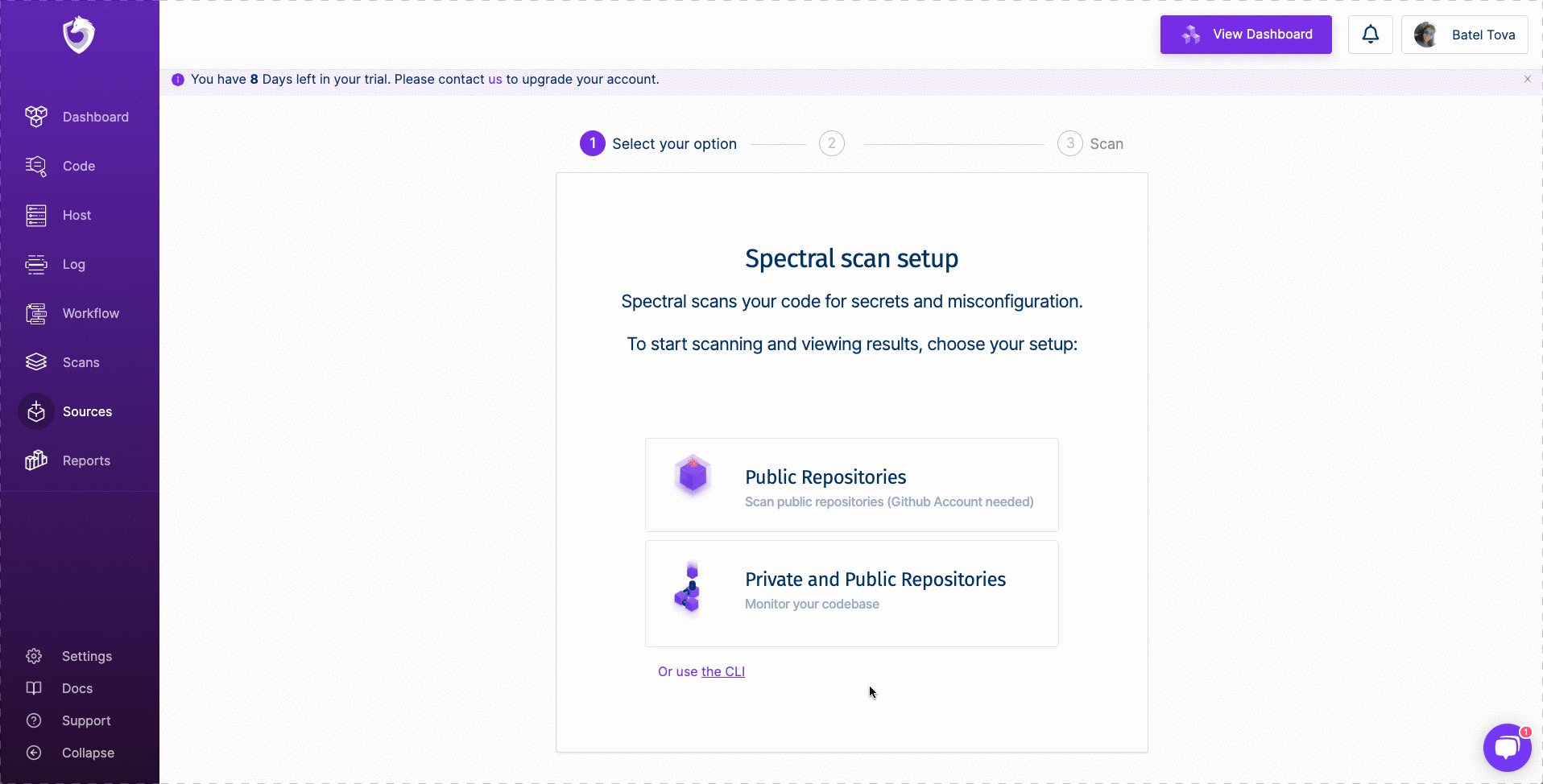 在SpectralOps中配置DSN