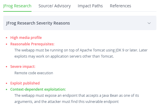 CVE严重性评分-提供评分的原因列表