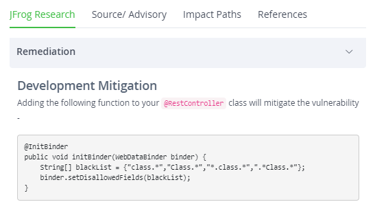 针对安全漏洞的补救建议