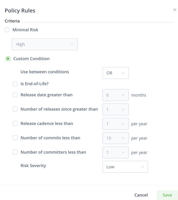 JFrog x射线操作风险政策制定