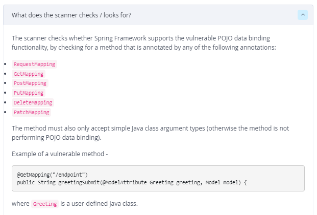 JFrog x射线扫描仪CVE-2022-22965的解释