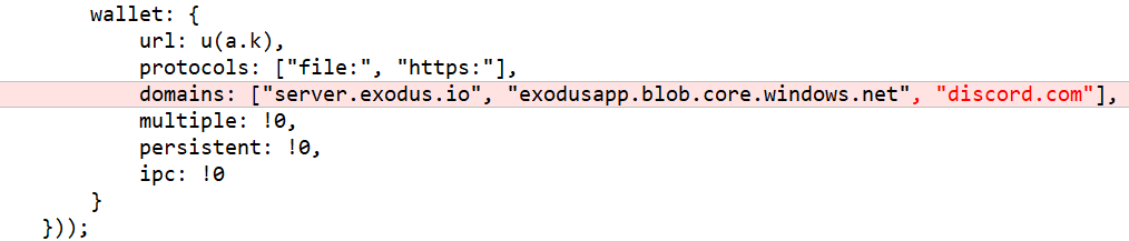 代码注入到Exodus ' src\app\main\index.js