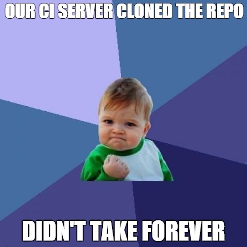 我们的ci克隆了这个回购